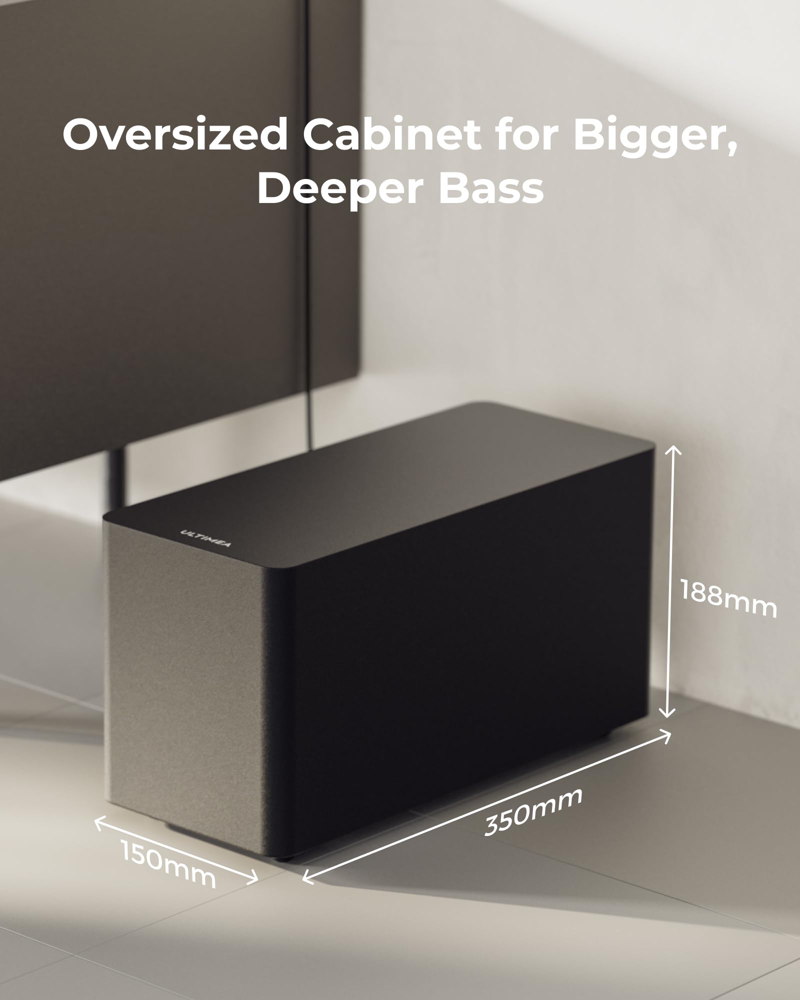 ULTIMEA 5.1ch Soundbar with Dolby Atmos, Sound Bar with Subwoofer for Smart TV, Home Theater Surround Sound System for TV, 300W, Adjustable Bass Boost, App, Bluetooth 5.4, Poseidon M60 (2025 Model) 🍁 All In One Marketplace Canada