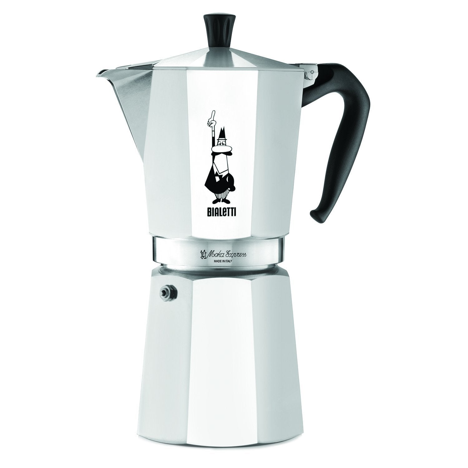 BIALETTI - Moka Express: Iconic Stovetop Espresso Maker, Makes Real Italian Coffee, Moka Pot 12 Cups (22 Oz - 670 Ml), Aluminium, Silver 🍁 All In One Marketplace Canada