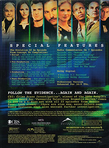 C.S.I. Crime Scene Investigation / The Complete Fourth Season - DVD (Used)