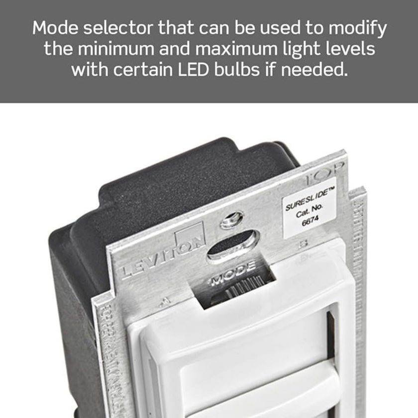 Leviton 2-Pack SureSlide Dimmer Switch for Dimmable LED, Halogen and Incandescent Bulbs, 6674-2PK, White 🍁 All In One Marketplace Canada
