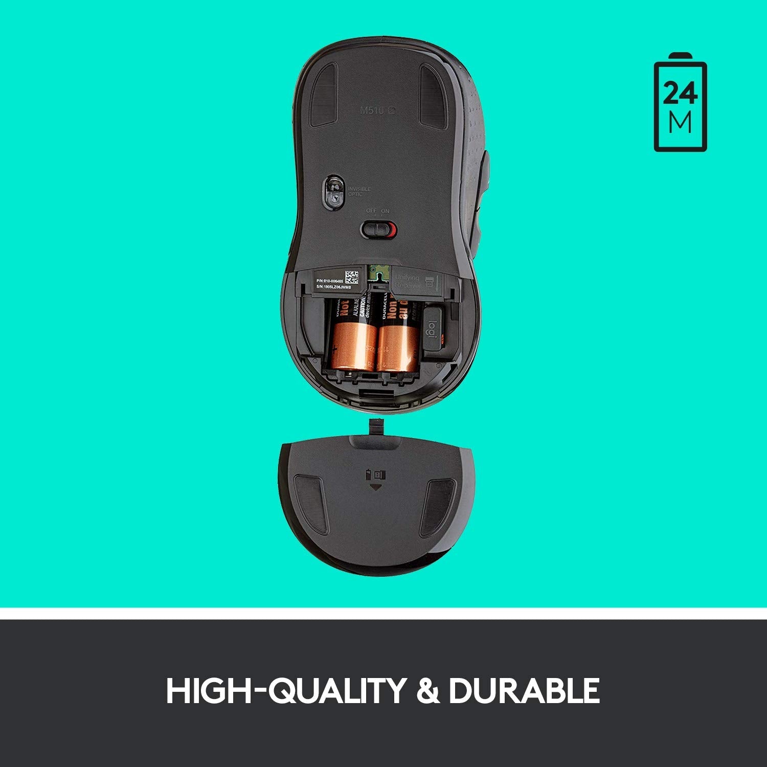 Logitech M510 Wireless Computer Mouse for PC with USB Unifying Receiver - Graphite 🍁 All In One Marketplace Canada