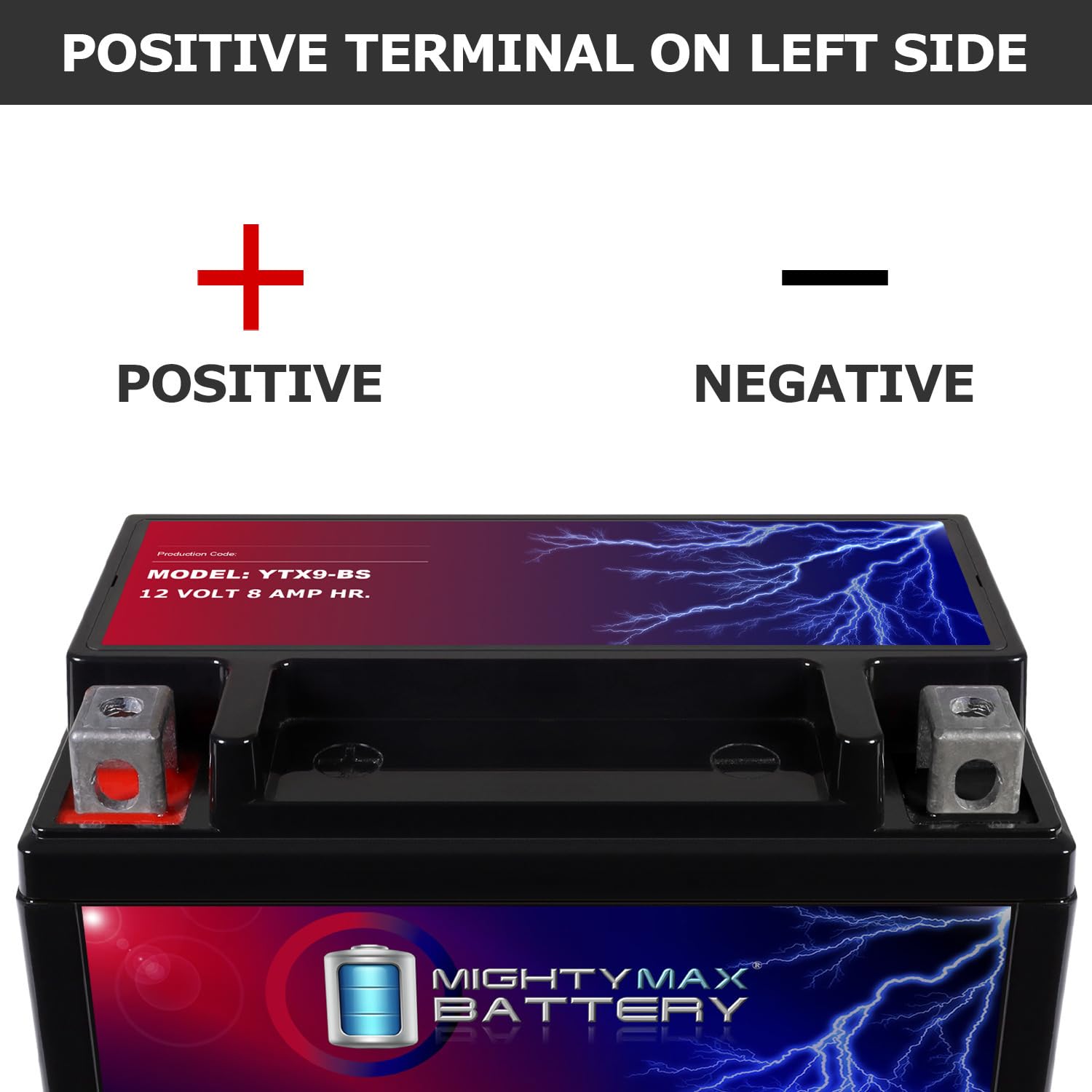 Mighty Max Battery YTX9-BS -12 Volt 8 AH, 135 CCA, Rechargeable Maintenance Free SLA AGM Motorcycle Battery 🍁 All In One Marketplace Canada
