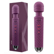 bed geek Handheld Cordless Personal Wand Massager – Waterproof, USB Rechargeable, 20 Vibration Patterns, 8 Speeds, Memory Feature, Skin-Soft Silicone for Ultimate Relaxation Tool (Purple) 🍁 All In One Marketplace Canada