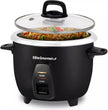 Elite Gourmet Maxi-Matic Electric Rice Cooker with Stainless Steel Inner Pot Makes Soups, Stews, Porridge's, Grains and Cereals, 10 cups cooked (5 Cups uncooked), Black, ERC-2010B 🍁 All In One Marketplace Canada