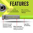 Legacy Manufacturing HFZG5100YW Flexzilla ZillaGreen Garden Hose, 5/8