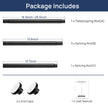 Matte Black Shower Curtain Rod Tension 30 to 76 Inches Never Rust Non-Slip Spring Tension Shower Rod No Drilling Stainless Steel Curtain Pole Use Bathroom, Closet, Window, Room Divider 🍁 All In One Marketplace Canada