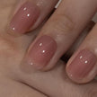 CurvLife Soft Gel Extra Short Press on Nails, 30Pcs Honey Peach Pink Oval Acrylic Fake Nails with Design Full Cover for Women Reusable Square Press on Nail Kit with Nail Glue Adhesive Tabs 🍁 All In One Marketplace Canada