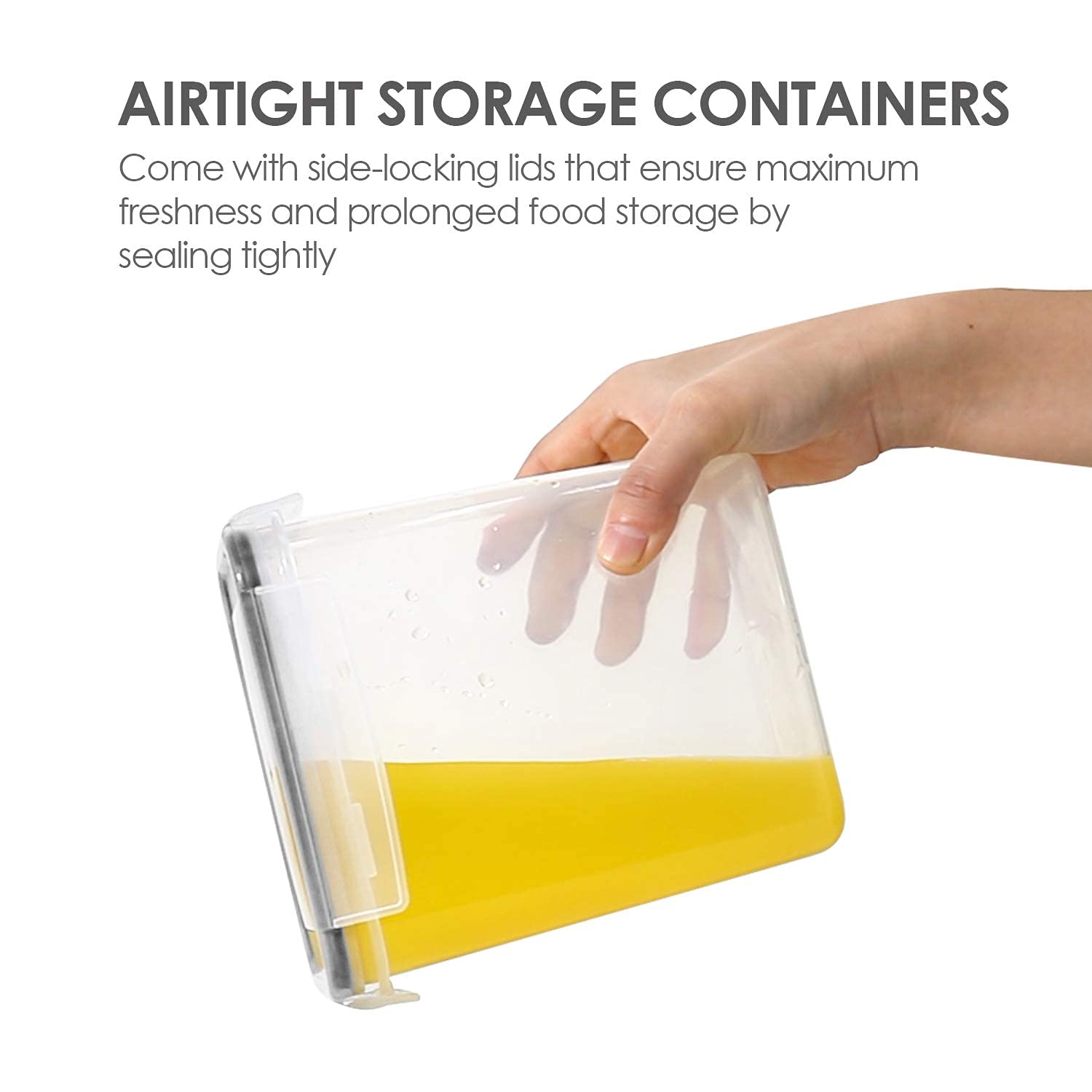 Vtopmart 32pcs Food Storage Container Set, Kitchen & Pantry Organizers and Storage, Plastic Airtight Container with Lids for Cereal, Flour and Sugar, Includes 32 Labels 🍁 All In One Marketplace Canada
