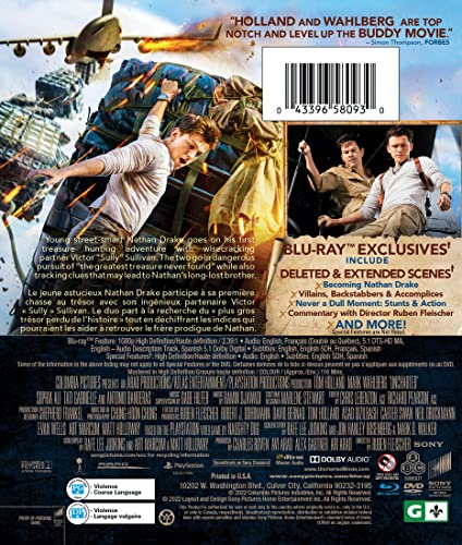 Uncharted - Blu-Ray/DVD (Used)