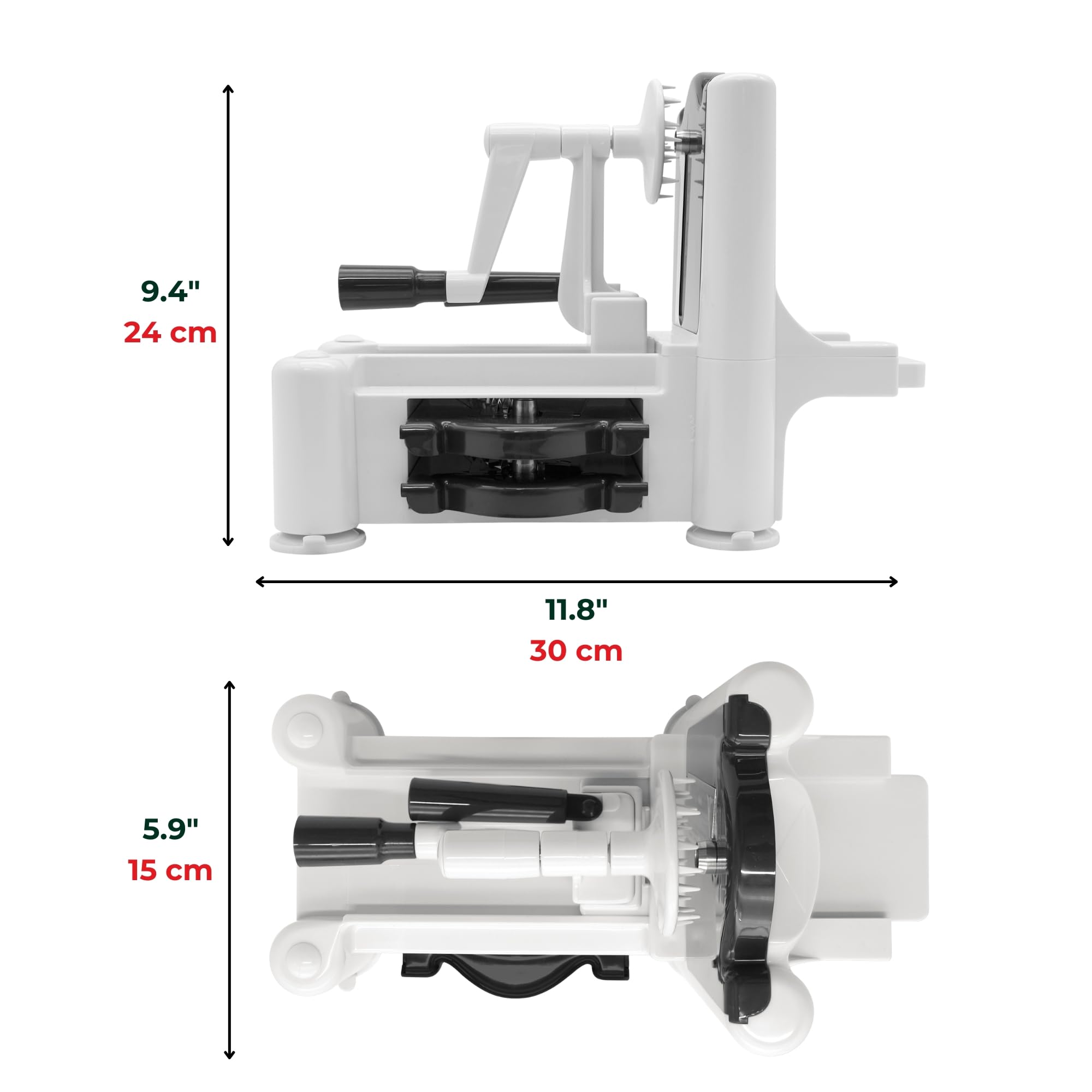 Starfrit Spiralizer, 4 Blades, Veggie Noodle Maker, Suction Base 🍁 All In One Marketplace Canada