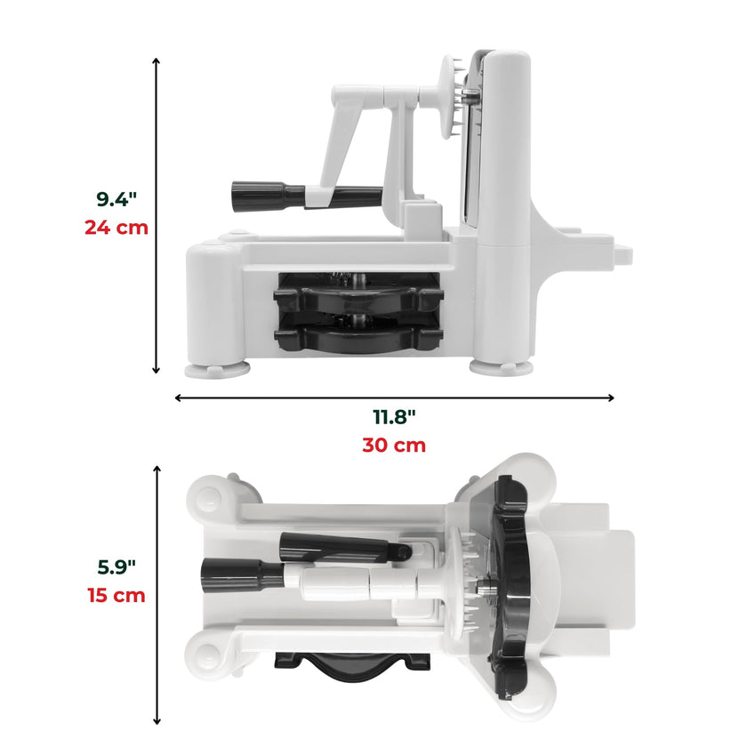 Starfrit Spiralizer, 4 Blades, Veggie Noodle Maker, Suction Base 🍁 All In One Marketplace Canada