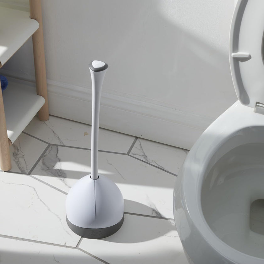 Clorox Toilet Plunger with Hideaway Caddy for Bathroom, Accessories Organizers & Storage, Toilet Unclogger, Plunger with Holder 🍁 All In One Marketplace Canada