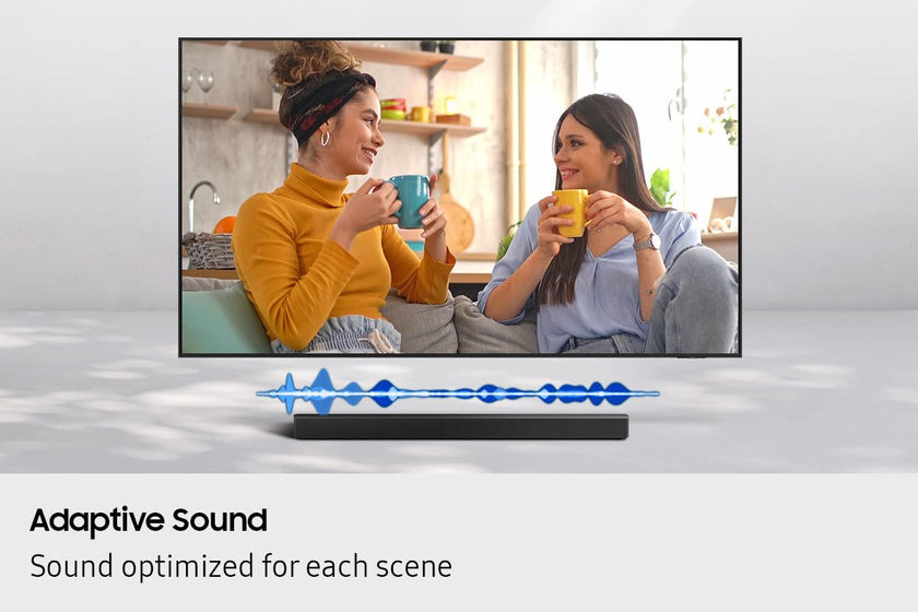Samsung Sound Bar HW-B550F/ZC, 2.1 Channel, Subwoofer, 300 watts, Surround Sound, Bass Boost, Dolby Digital, DTS Virtual:X, Adaptive Sound, Bluetooth, HDMI ARC, Game Mode, Soundbar 🍁 All In One Marketplace Canada
