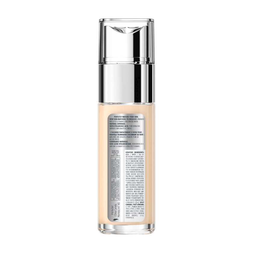L'Oreal Paris True Match Super-Blendable Foundation, Medium Coverage Liquid Foundation Makeup, Skincare Infused with Hyaluronic Acid, 1.5N, 30 mL 🍁 All In One Marketplace Canada