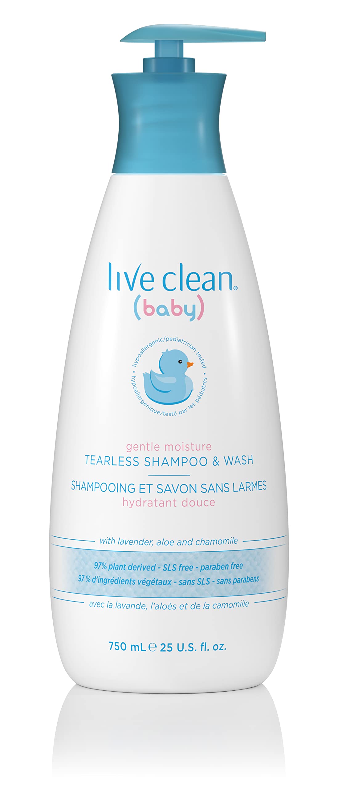 Live Clean Baby TEARLESS SHAMPOO & WASH Organic Eco Friendly 750 ml (25 fl oz) 🍁 All In One Marketplace Canada