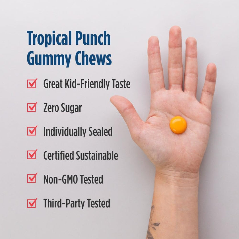 Nordic Naturals Children's DHA Gummies - Chewable Tropical Fruit Gummies Provide Daily Dose of Omega-3s DHA and EPA for Kids, 30 Count 🍁 All In One Marketplace Canada
