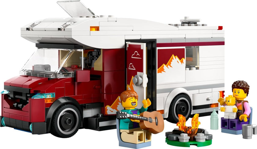 LEGO City Holiday Adventure Camper Van Building Toy Set - Vacation Toy for Kids, Boys and Girls, Ages 6+ - Includes 3 Minifigures and Accessories - Gift Idea for Birthdays and Holidays - 60454 🍁 All In One Marketplace Canada