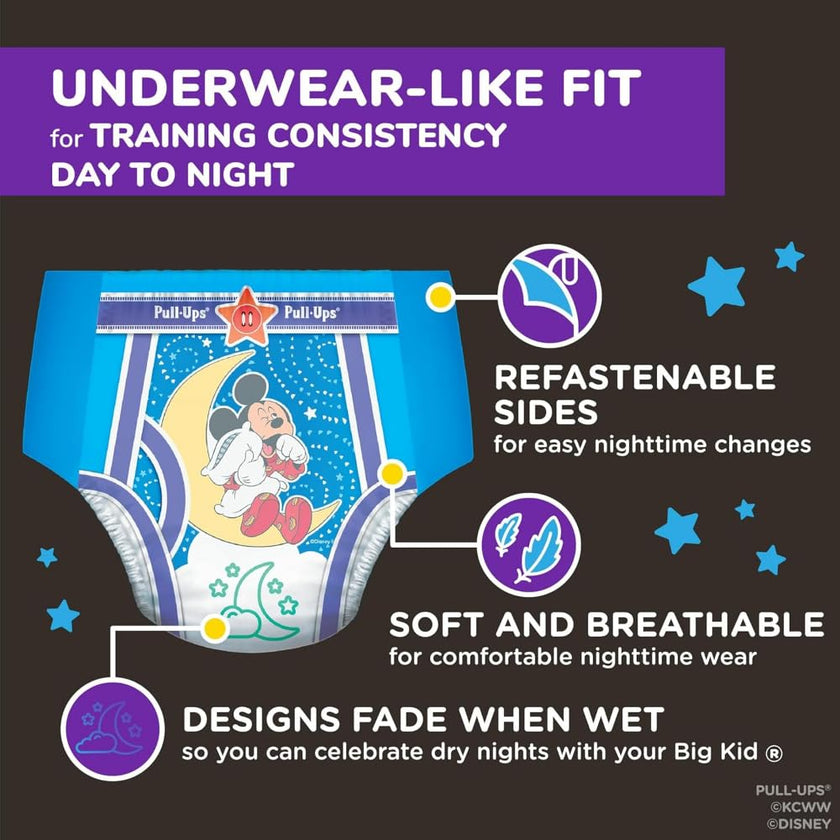 Huggies Size 5 Diapers, Boys Potty Training Underwear, Easy Open Training Pants 3T-4T, Pull-Ups Night-Time for Toddlers, 60ct, Giga Pack (Packaging May Vary) 🍁 All In One Marketplace Canada