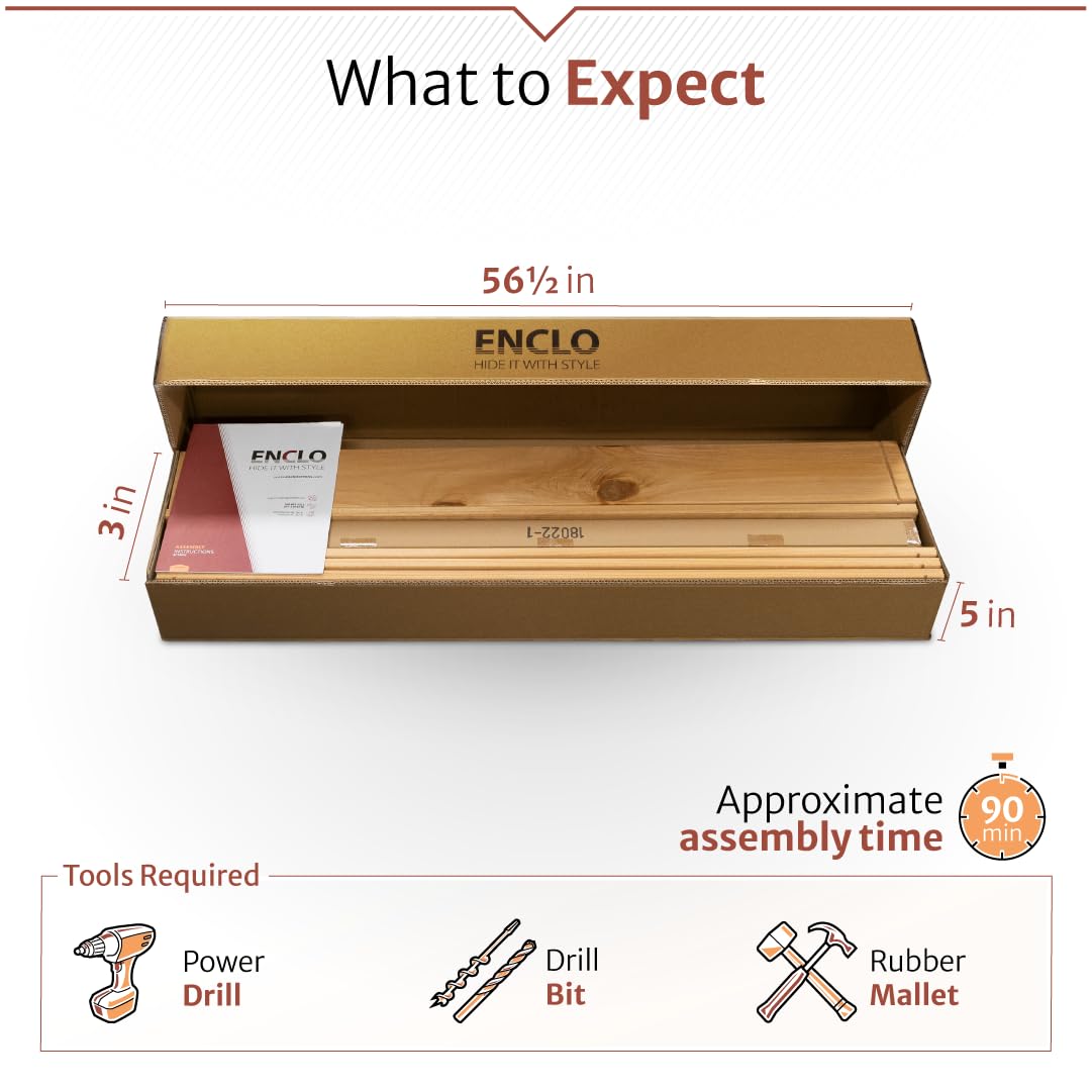 5ft H x 3.2ft W (1 Panel) No Dig Enclo Concord Cedar Wood Privacy Screen, Great to Hide Trash Cans, Decorative Patio Privacy Screen, Outdoor Fence, Air Conditioner Fence, EC18022 🍁 All In One Marketplace Canada