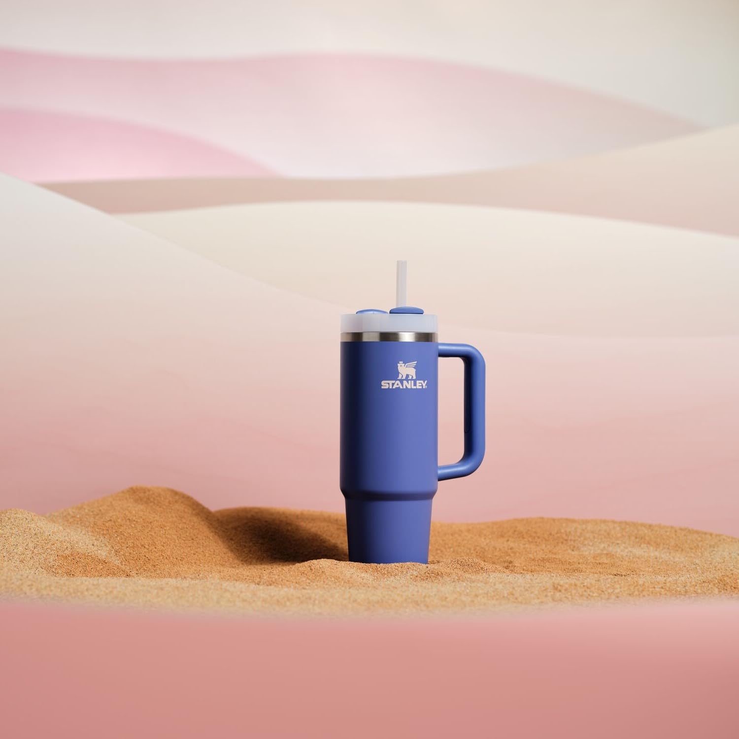 Stanley Quencher H2.0 Tumbler with Handle and Straw 30 oz | Flowstate 3-Position Lid | Cup Holder Compatible for Travel | Insulated Stainless Steel Cup | BPA-Free | Exclusive Lupine 🍁 All In One Marketplace Canada