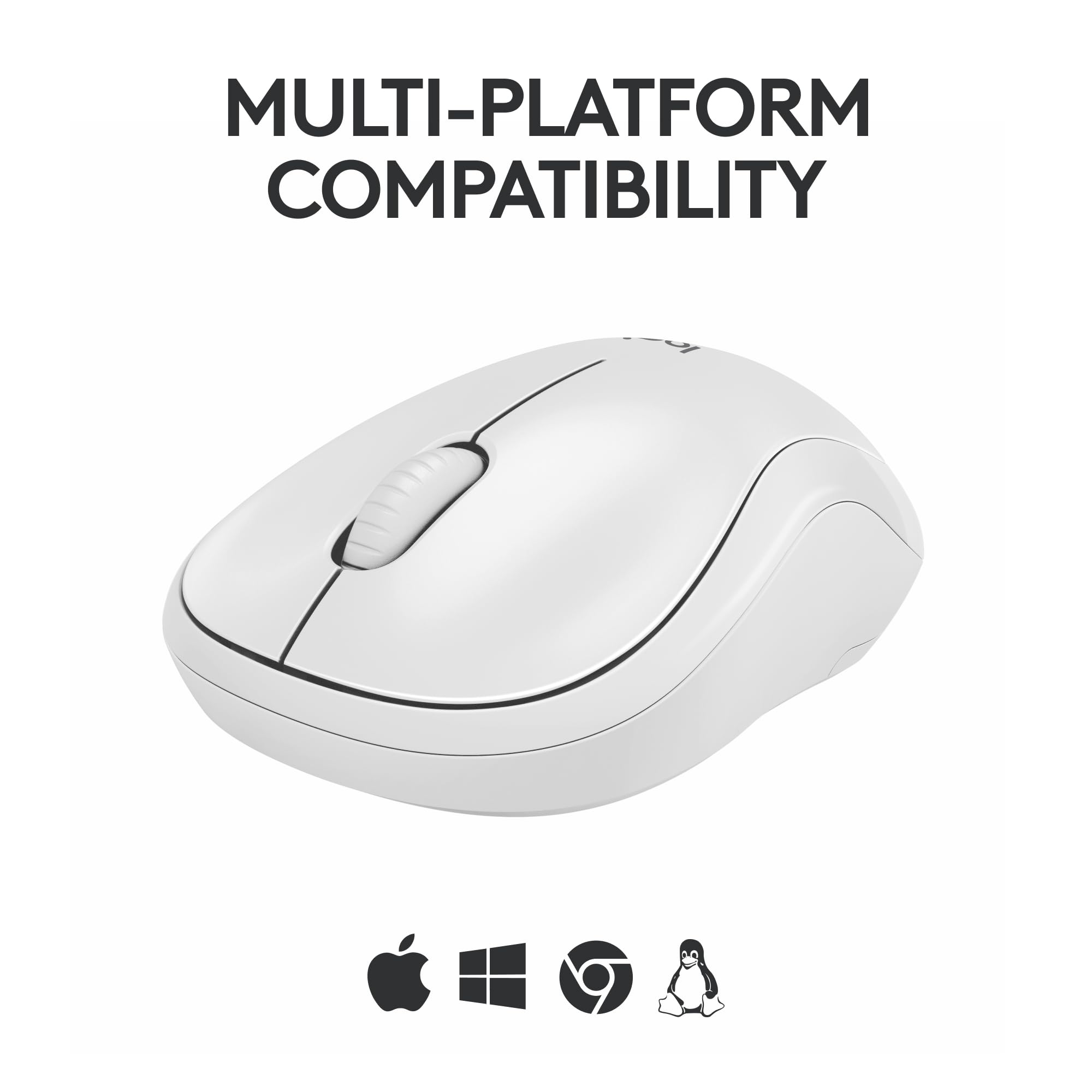 Logitech M240 Silent Bluetooth Mouse, Wireless, Compact, Portable, Smooth Tracking, 18-Month Battery, for Windows, macOS, ChromeOS, Compatible with PC, Mac, Laptop, Tablets - Off White 🍁 All In One Marketplace Canada