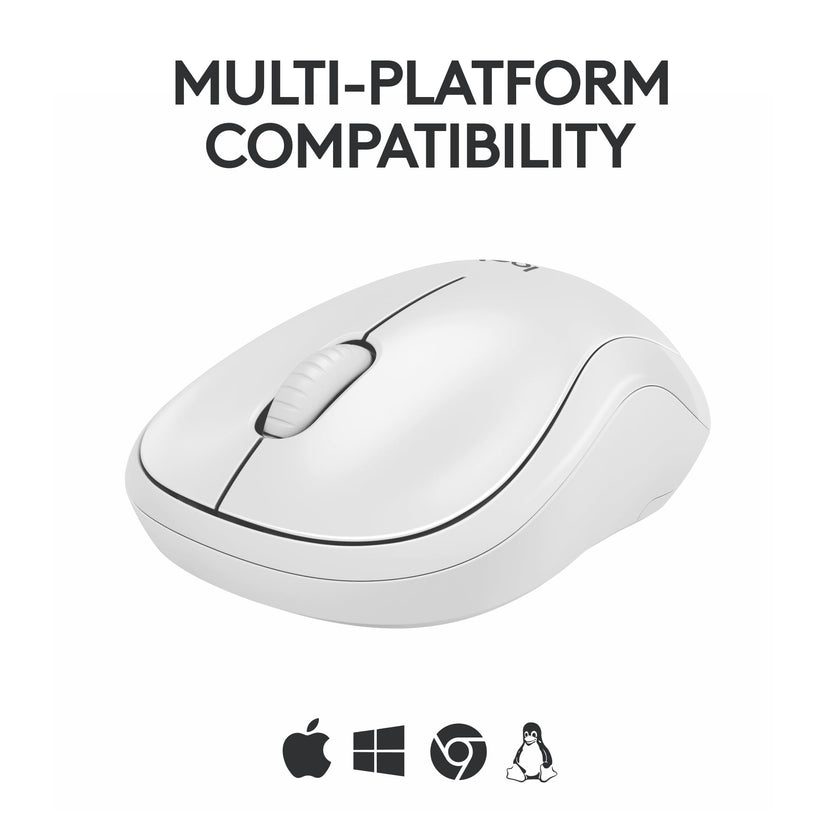 Logitech M240 Silent Bluetooth Mouse, Wireless, Compact, Portable, Smooth Tracking, 18-Month Battery, for Windows, macOS, ChromeOS, Compatible with PC, Mac, Laptop, Tablets - Off White 🍁 All In One Marketplace Canada