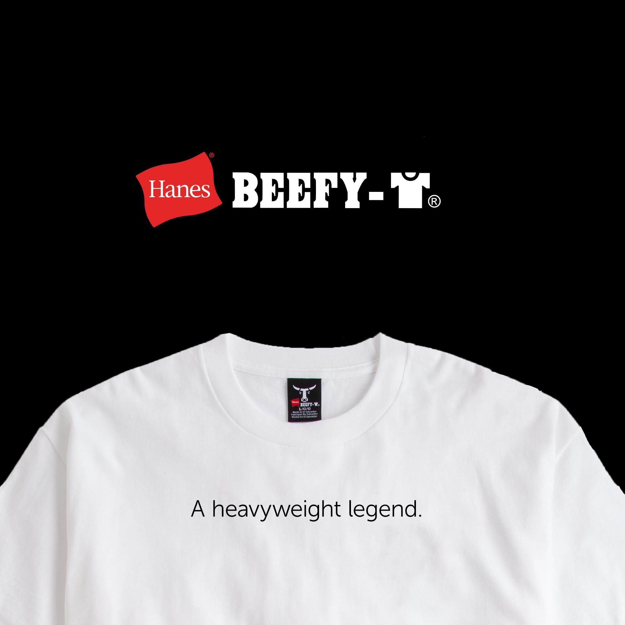 Hanes Size Men's Beefy Short Sleeve Tee Value Pack (2-Pack), Charcoal Heather, X-Large Tall 🍁 All In One Marketplace Canada