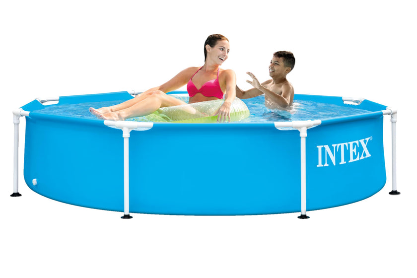 INTEX 28205EH Metal Frame Above Ground Swimming Pool: 8ft x 20in – Puncture-Resistant Material – Easy Assemble – Rust Resistant – 483 Gallon Capacity 🍁 All In One Marketplace Canada
