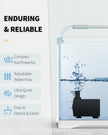 Pawfly Aquarium 80 GPH Submersible Water Pump 4 W Compact Quiet Pump with 2.6 ft. High Lift for Indoor Buckets Fish Tanks and Fountains up to 50 Gallons 🍁 All In One Marketplace Canada