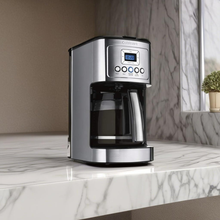 Cuisinart 14-Cup Programmable Coffee Maker with PerfecTemp Glass Carafe, 1-4 Cup Setting, Brew Strength Control and Brew Pause, Stainless Steel (DCC-3200C) 🍁 All In One Marketplace Canada