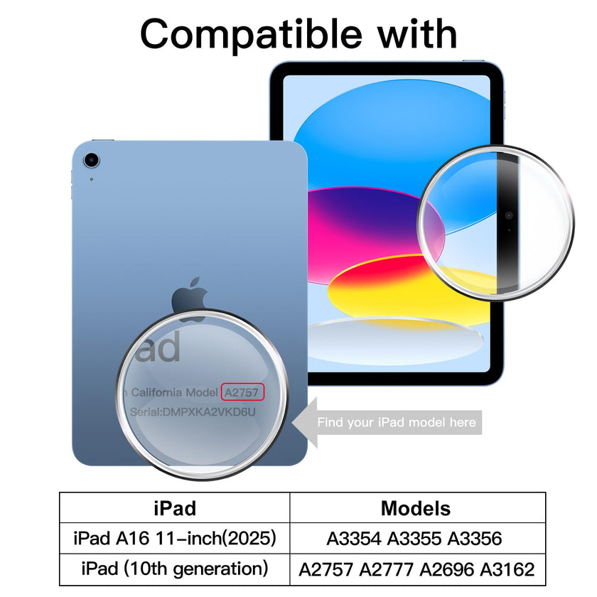 JETech Screen Protector for iPad (A16) 11th/10th Generation (2025/2022), 9H Tempered Glass Film, HD Clear, 2-Pack 🍁 All In One Marketplace Canada