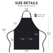 4 Packs Chef Apron, Black Waterproof Apron, Adjustable Apron with 2 Pockets for Men Women, Professional Apron for Kitchen Cooking Gardening Painting Baking Restaurant (Black) 🍁 All In One Marketplace Canada
