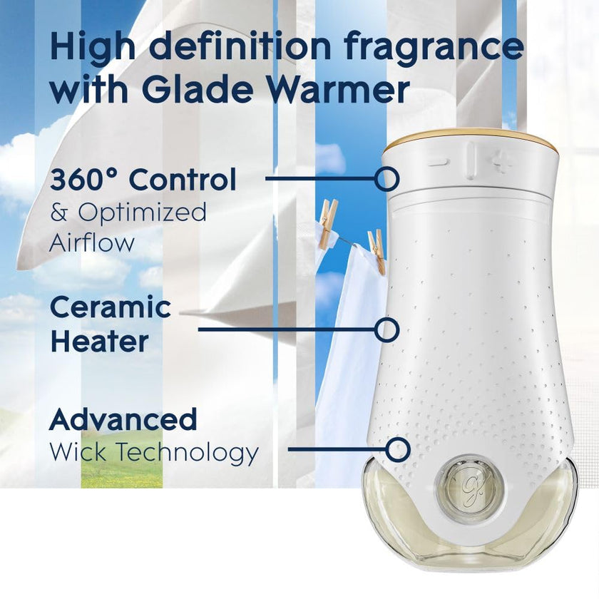 Glade PlugIns Air Freshener Oil Refill, Scented and Essential Oils for Home and Bathroom, Clean Linen, 5 Refills 🍁 All In One Marketplace Canada