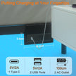 LOAKEKEL Queen Bed Frame, with USB Charging Station, Floating Bed Frame Queen Size with Smart LED Lights, Metal Platform Bed, Heavy Duty Steel Slat, No Box Spring Needed, Easy Assembly, HBF150BK 🍁 All In One Marketplace Canada