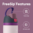 Owala FreeSip Insulated Stainless Steel Water Bottle with Straw for Sports and Travel, BPA-Free, 24oz, Dreamy Field 🍁 All In One Marketplace Canada