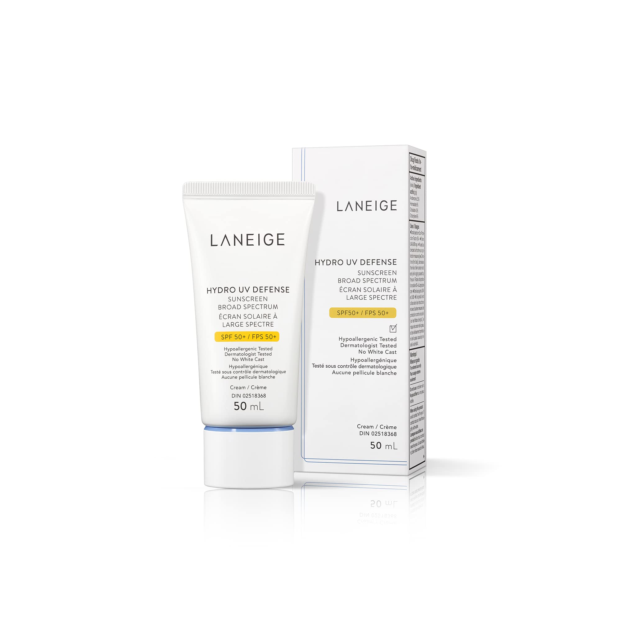 LANEIGE Hydro UV Defense Sunscreen SPF 50+: Hypoallergenic & Dermatologist-Tested Korean Broad Spectrum Sun Protection with No White Cast 🍁 All In One Marketplace Canada