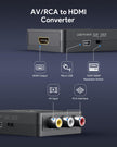 ABLEWE RCA to HDMI,AV to HDMI Converter, 1080P Mini RCA Composite CVBS Video Audio Converter Adapter Supporting PAL/NTSC for TV/PC/ PS3/ STB/Xbox VHS/VCR/Blue-Ray DVD Players 🍁 All In One Marketplace Canada