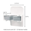 Command Broom and Mop Grippers Wall Hook, Damage Free Hanging Wall Mount Broom and Mop Holder, No Tools Household Cleaning Organizer for Living Spaces, 2 Hangers and 4 Command Strips 🍁 All In One Marketplace Canada