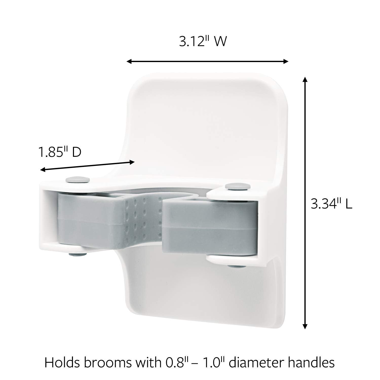 Command Broom and Mop Grippers Wall Hook, Damage Free Hanging Wall Mount Broom and Mop Holder, No Tools Household Cleaning Organizer for Living Spaces, 2 Hangers and 4 Command Strips 🍁 All In One Marketplace Canada