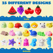 JOYIN Mochi Squishy Toys Set, Random 25 Pack Mini Mochi Party Favors for Kids, Easter Gifts for Kids Kawaii Squishy Toy Stress Relief Toys, Goodie Bags Fillers with Storage Box, Classroom Prizes 🍁 All In One Marketplace Canada