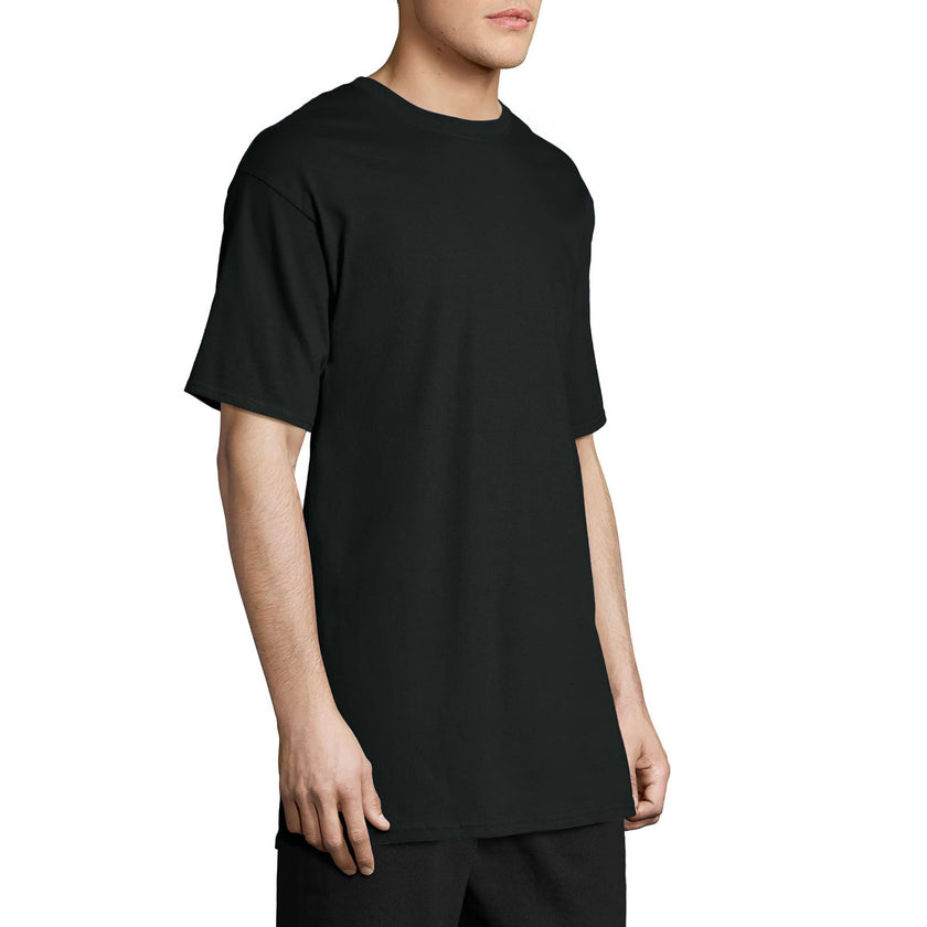 Hanes Mens Men's Beefy Tall Short Sleeve Tee Value Pack (2-Pack) Fashion t Shirts, Black, XX-Large Tall US 🍁 All In One Marketplace Canada