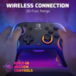 PDP Afterglow Wave Wireless RGB Gaming Controller - Nintendo Switch/Switch Lite/Switch - OLED Model, Nintendo Switch 2, LED Lighting, Rechargeable Battery - Black 🍁 All In One Marketplace Canada