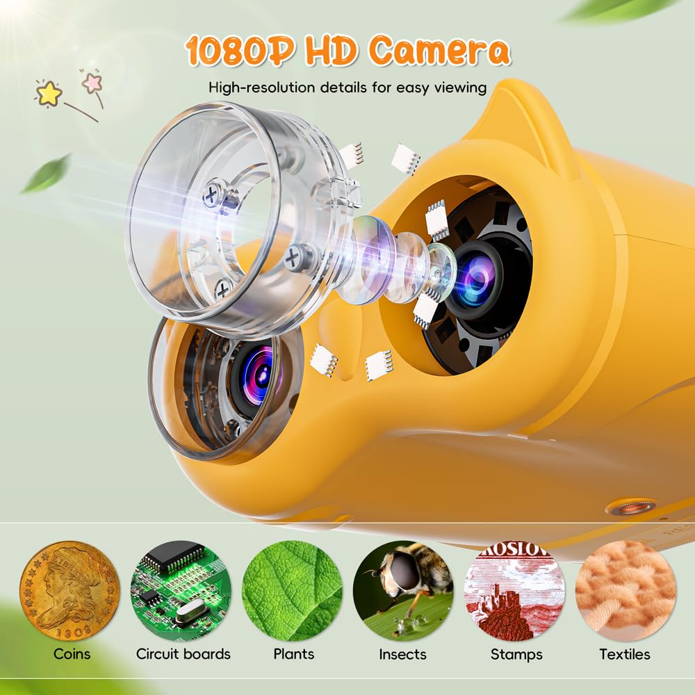 Temodu 2-in-1 Kids Microscope Telescope, 2.0
