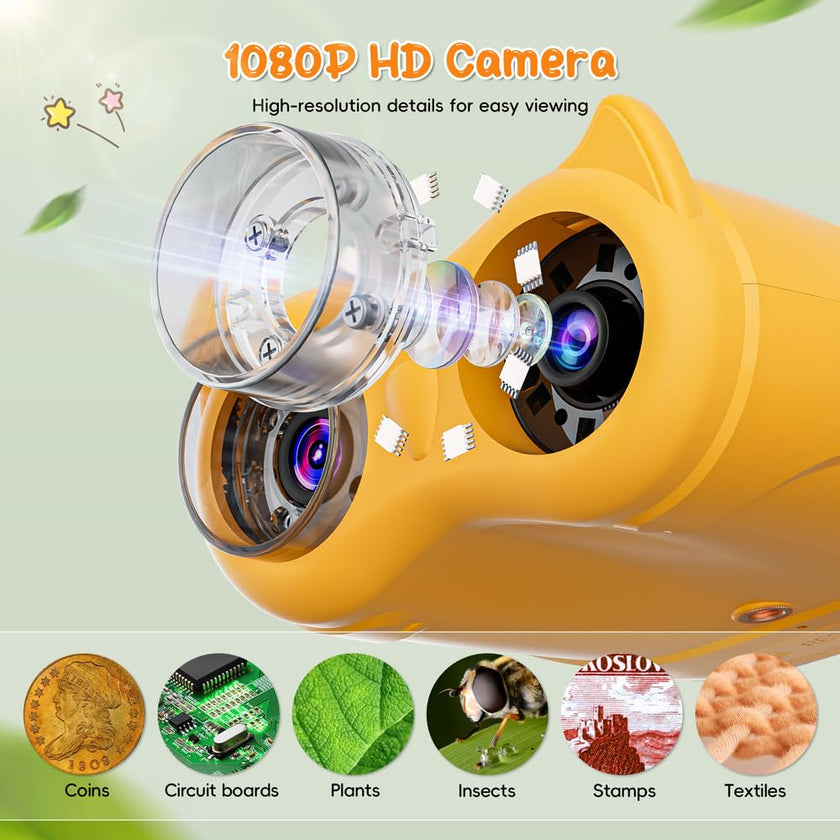 Temodu 2-in-1 Kids Microscope Telescope, 2.0