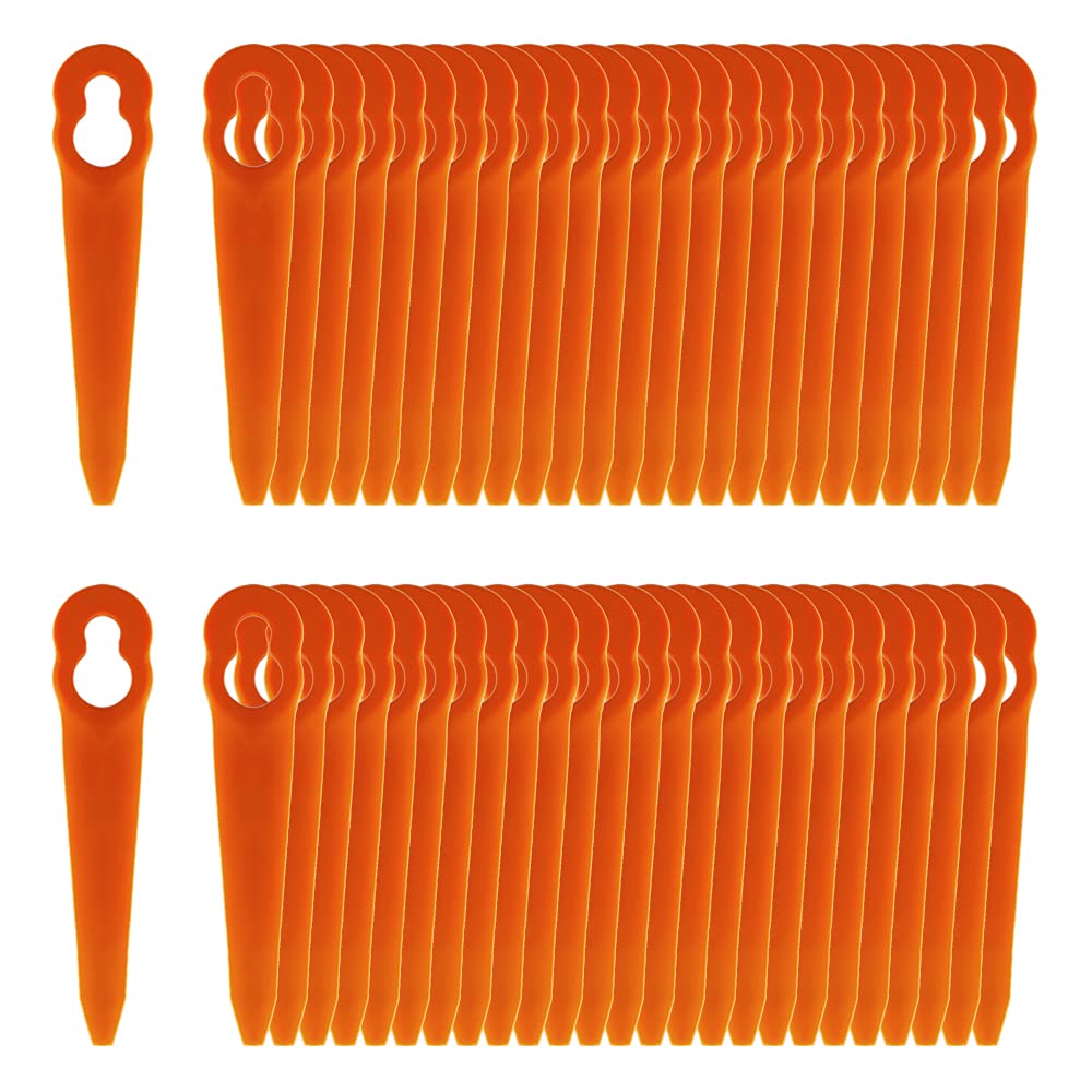 FourShow 100Pcs Plastic Replacement Blades Compatible with STIHL Polycut 2-2 Polycut 3-2 Grass Trimmer FSA 45 FSA 57 FSE 52,Sun Joe 24V-GT10, Redback Swift 40V 🍁 All In One Marketplace Canada