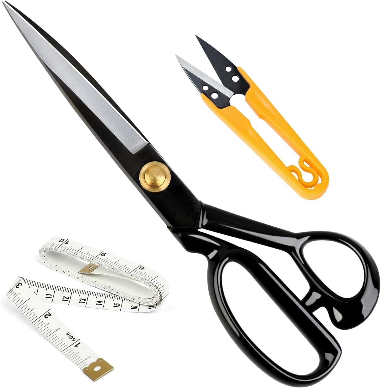 Fabric Scissors Professional 10 inch Heavy-Duty Sewing-Scissors for Leather Industrial Strength High Carbon Steel Tailor-Shears Dressmaking Tailoring Home Office Artists Students 🍁 All In One Marketplace Canada