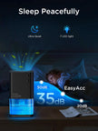 EasyAcc Dehumidifiers for Home Basements, 40oz Air Dehumidifier for Home(450sq ft) with Handle/7 LED Lights, Ultra Quiet & Auto Shut off Dehumidifiers for Bedroom Bathroom Closet RV 1200ml Black 🍁 All In One Marketplace Canada