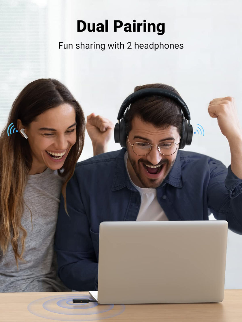 UGREEN Bluetooth 5.4 Transmitter and Receiver for Car TV Airplane, 2 in 1 Wireless 3.5mm Bluetooth Aux Adapter, Dual Devices Paired, Compatible with Car TV Airplane Home Stereo Headphones and More 🍁 All In One Marketplace Canada