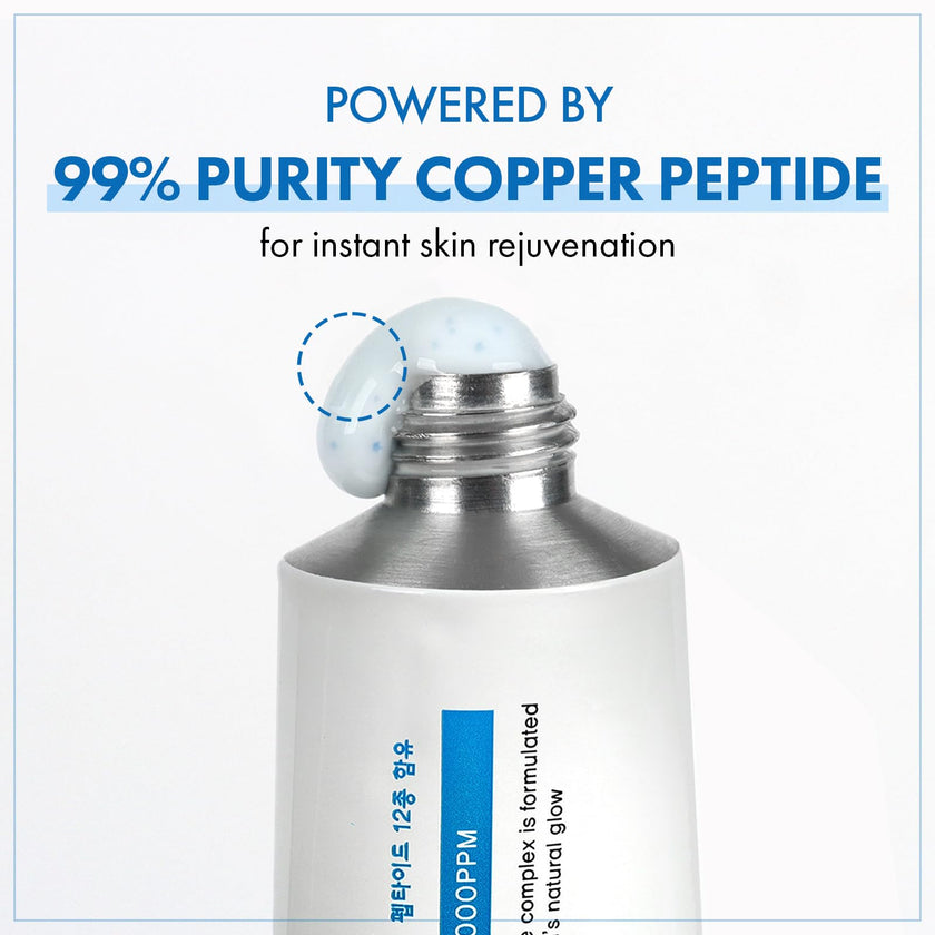 TOSOWOONG Copper Peptide 12 Cream, 99% Purity Copper Tripeptide-1 (GHK-Cu), Multi-Peptide Moisturizing Cream for a Soft, Supple & Hydrated Appearance, Korean Skincare, 50ml / 1.69 fl.oz. 🍁 All In One Marketplace Canada