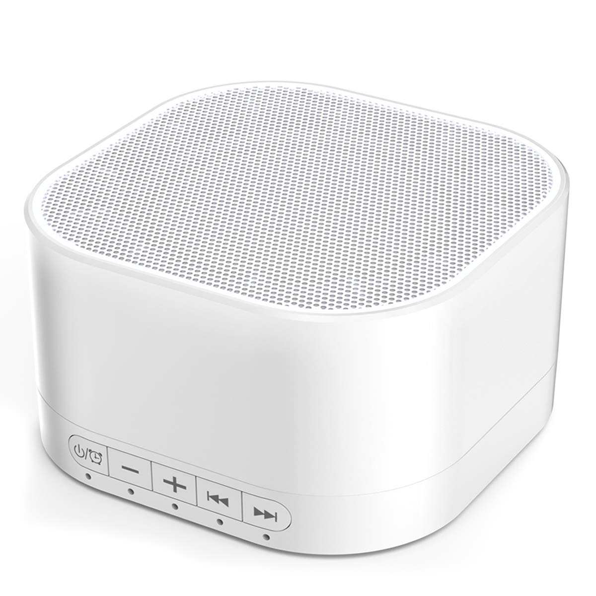 Magicteam Sleep Sound White Noise Machine with 20 Natural Soothing Sounds and Memory Function 32 Levels of Volume Powered by AC or USB and Sleep Timer Sound Therapy for Baby Kids Adults (White) 🍁 All In One Marketplace Canada